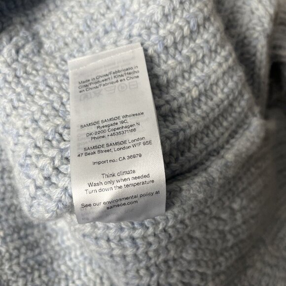 SAMSOE SAMSOE Women Kei turtleneck 11250 Color Gray Dawn Size Medium - Picture 14 of 14